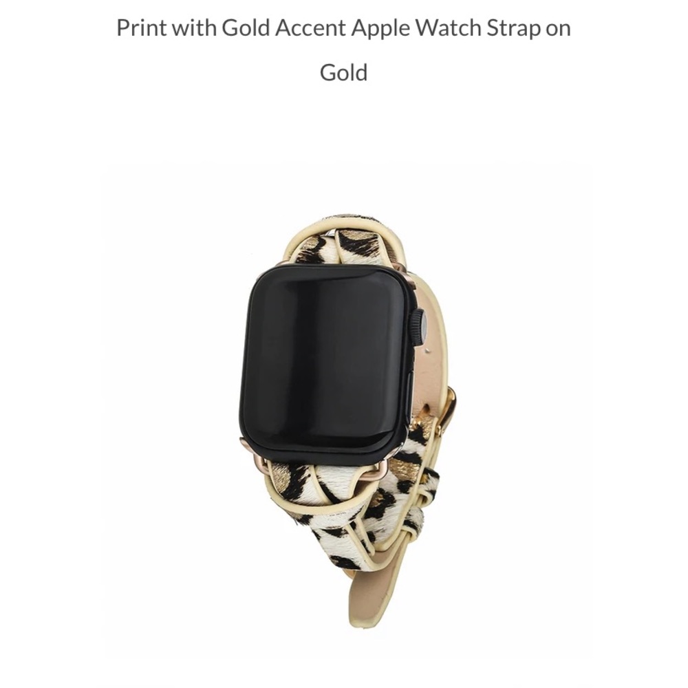 Victoria Emerson Apple Animal print watch  band